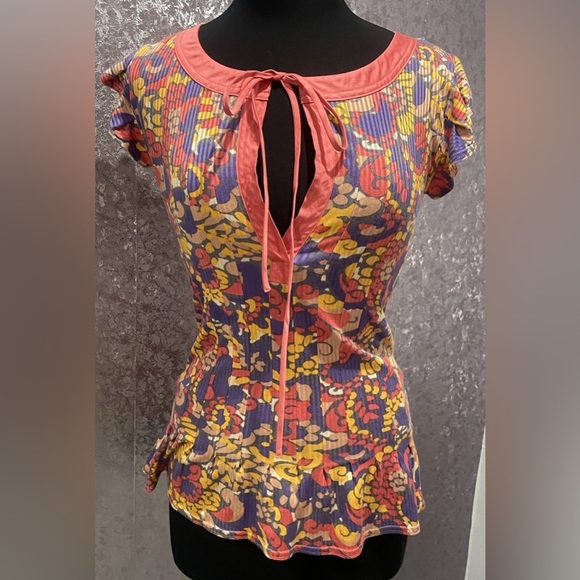 Marc by Marc Jacobs Colorful Floral Top - Picture 1 of 7